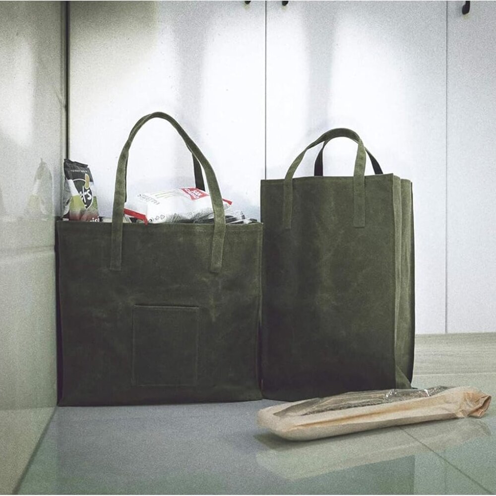 Waxed Canvas Grocery Bag - Picture 5 of 5